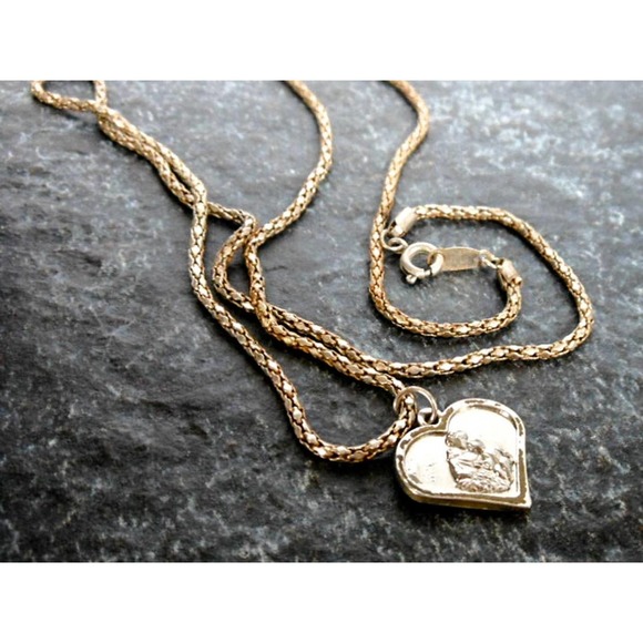 ST CHRISTOPHER RELIGIOUS pendant GOLD plated 18K necklace female men, 22 Inch - Picture 5 of 7